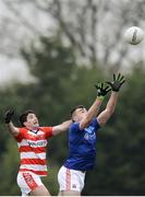 26 January 2017; James Morris of Garda College in action against Paul O'Sullivan of Cork Institute of Technology during the Independent.ie HE Sigerson Cup Preliminary Round match between Garda College and Cork Institute of Technology at Templemore in Co. Tipperary. Photo by Sam Barnes/Sportsfile