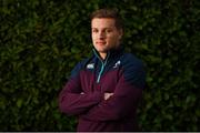 26 January 2017; Johnny McPhillips of Ireland poses for a portrait after an Ireland U20 Rugby Squad Press Conference at the Sandymount Hotel in Dublin. Photo by Brendan Moran/Sportsfile