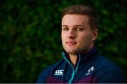 26 January 2017; Johnny McPhillips of Ireland poses for a portrait after an Ireland U20 Rugby Squad Press Conference at the Sandymount Hotel in Dublin. Photo by Brendan Moran/Sportsfile