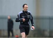 26 January 2017; Referee John Hickey during the Independent.ie HE Sigerson Cup Preliminary Round match between Garda College and Cork Institute of Technology at Templemore in Co. Tipperary. Photo by Sam Barnes/Sportsfile