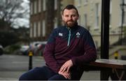 26 January 2017; Ireland head coach Nigel Carolan poses for a portrait after an Ireland U20 Rugby Squad Press Conference at the Sandymount Hotel in Dublin. Photo by Brendan Moran/Sportsfile