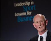 26 January 2017; ‘Leadership in Sport. Lessons for Business’ networking event, in association with Newstalk, took place today at the Intercontinental Hotel in Dublin, and was attended by almost 500 business people from across corporate Ireland. The first of its kind, the networking event, which will be replicated in both New York and London later this year, was targeted specifically at those striving to build high performance teams in business. The event brought together a number of the country’s leading sports and business people, who shared their perspectives and discussed their focus, passion and drive, as well as the attributes they deem necessary in order to achieve success and importantly to repeat that success. Pictured is Kilkenny senior hurling manager Brian Cody, at the Intercontinental Hotel, Dublin. Photo by Seb Daly/Sportsfile