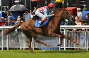 25 June 2011; Red Cadeaux, with Tom McLaughlin up, on their way to winning the At The Races Curragh Cup (Group 3). Horse Racing, The Curragh Racecourse, The Curragh, Co. Kildare. Picture credit: Ray Lohan / SPORTSFILE