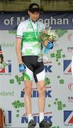 25 June 2011; Winner, Greg Swinard, Usher IRC, on the podium. Veteran Men's Road Race National Championships. Scotstown, Co. Monaghan. Picture credit: Stephen McMahon / SPORTSFILE