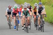 25 June 2011; Declan McCabe, Cuchulainn CC, and Greg Swinard, Usher IRC, lead the breakaway during the Veteran Men's Road Race National Championships. Scotstown, Co. Monaghan. Picture credit: Stephen McMahon / SPORTSFILE