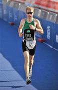 25 June 2011; Ireland's Victor Thompson, from London, on his way to 11th position in the 35-39 Male Age Group Sprint event, with a time of 01:10:30, at the 2011 Pontevedra ETU Triathlon European Championships. Pontevedra, Spain. Picture credit: Stephen McCarthy / SPORTSFILE