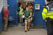 25 June 2011; Meath captain Seamus Kenny leads the his team out from the dressing room before the start of the game. GAA Football All-Ireland Senior Championship Qualifier Round 1, Louth v Meath, Kingspan Breffni Park, Co. Cavan. Picture credit: David Maher / SPORTSFILE