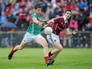 26 June 2011; Alan Freeman, Mayo, in action against Colin Forde, Galway. Connacht GAA Football Senior Championship Semi-Final, Mayo v Galway, McHale Park, Castlebar, Co. Mayo. Picture credit: Matt Browne / SPORTSFILE