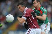 26 June 2011; Padraic Joyce, Galway, in action against Keith Higgins, Mayo. Connacht GAA Football Senior Championship Semi-Final, Mayo v Galway, McHale Park, Castlebar, Co. Mayo. Picture credit: Ray Ryan / SPORTSFILE