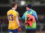 29 January 2017; Roscommon manager Kevin McStay with Cian Connolly before the Connacht FBD League Final match between Roscommon and Galway at Kiltoom in Co Roscommon. Photo by Stephen McCarthy/Sportsfile