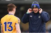 29 January 2017; Roscommon selector Liam McHale with Cian Connolly before the Connacht FBD League Final match between Roscommon and Galway at Kiltoom in Co Roscommon. Photo by Stephen McCarthy/Sportsfile