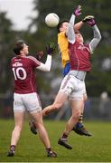 29 January 2017; Michael Day, right, and Thomas Flynn of Galway in action against Tadgh O'Rourke of Roscommon during the Connacht FBD League Final match between Roscommon and Galway at Kiltoom in Co Roscommon. Photo by Stephen McCarthy/Sportsfile