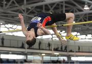 29 January 2017; Ciaran Connolly of Le Cheile A.C., Co Kildare competing in the Junior Men's High Jump during the Irish Life Health National Junior & U23 Indoor Championships at AIT International Arena in Athlone, Co Westmeath. Photo by Sam Barnes/Sportsfile