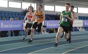 29 January 2017; A general view of the Junior Men's 200m heats during the Irish Life Health National Junior & U23 Indoor Championships at AIT International Arena in Athlone, Co Westmeath. Photo by Sam Barnes/Sportsfile