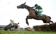 29 January 2017; Nichols Canyon, left, with Ruby Walsh up, falls over the last and did not finish, alongside Footpad, with Daryl Jacob up, who finished in second place during the BHP Insurance Irish Champion Hurdle during the Leopardstown Races at Leopardstown Racecourse in Dublin. Photo by Cody Glenn/Sportsfile