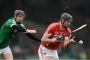 29 January 2017; Christopher Joyce of Cork in action against David Dempsey of Limerick during the Co-Op Superstores Munster Senior Hurling League final match between Limerick and Cork at the Gaelic Grounds in Limerick. Photo by Eóin Noonan/Sportsfile