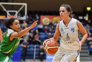 29 January 2017; Aine McKenna of Ambassador UCC Glanmire in action against Jazmen Boone of Courtyard Liffey Celtics during the Hula Hoops Women's National Cup Final match between Team Ambassador UCC Glanmire and Courtyard Liffey Celtics at the National Basketball Arena in Tallaght, Co Dublin. Photo by Brendan Moran/Sportsfile