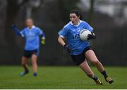 29 January 2017; Lyndsey Davey of Dublin during the Lidl Ladies Football National League Round 1 match between Dublin and Monaghan at Naomh Mearnóg in Portmarnock, Co Dublin. Photo by David Fitzgerald/Sportsfile