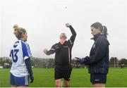 29 January 2017; The coin toss ahead of the Lidl Ladies Football National League Round 1 match between Dublin and Monaghan at Naomh Mearnóg in Portmarnock, Co Dublin. Photo by David Fitzgerald/Sportsfile