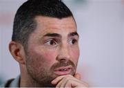 30 January 2017; Rob Kearney of Ireland during a press conference at Carton House in Maynooth, Co. Kildare. Photo by Seb Daly/Sportsfile