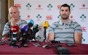 30 January 2017; Team manager Paul Dean, left, and Rob Kearney, right, of Ireland during a press conference at Carton House in Maynooth, Co. Kildare. Photo by Seb Daly/Sportsfile