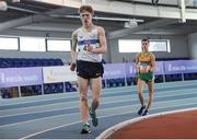 29 January 2017; Anthony Tobin of Clonmel A.C., Co Tipperary, competing in the Men U23 3km Walk during the Irish Life Health National Junior & U23 Indoor Championships at AIT International Arena in Athlone, Co Westmeath. Photo by Sam Barnes/Sportsfile