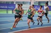 29 January 2017; A general view of the action from the Junior Men's 800m during the Irish Life Health National Junior & U23 Indoor Championships at AIT International Arena in Athlone, Co Westmeath. Photo by Sam Barnes/Sportsfile
