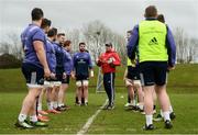30 January 2017; Munster defence coach Jacques Nienaber speaks to his players during squad training at the University of Limerick in Limerick. Photo by Diarmuid Greene/Sportsfile