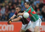 26 June 2011; Padraic Joyce, Galway, in action against Keith Higgins, Mayo. Connacht GAA Football Senior Championship Semi-Final, Mayo v Galway, McHale Park, Castlebar, Co. Mayo. Picture credit: Ray Ryan / SPORTSFILE