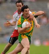 26 June 2011; Michael Hegarty, Donegal, in action against Martin Swift, Tyrone. Ulster GAA Football Senior Championship Semi-Final, Tyrone v Donegal, St Tiernach's Park, Clones, Co. Monaghan. Picture credit: Oliver McVeigh / SPORTSFILE