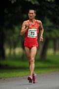 26 June 2011; Wang Zhen, from China, on his way to winning the Men's 20k race during the 18th Dublin International Grand Prix of Race Walking. Furze Road, Phoenix Park, Co. Dublin. Picture credit: Pat Murphy / SPORTSFILE