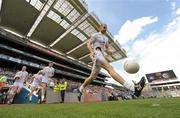 26 June 2011; Ronan Sweeney, Kildare, makes his way out on to the pitch for the start of the game. Leinster GAA Football Senior Championship Semi-Final, Dublin v Kildare, Croke Park, Dublin. Photo by Sportsfile