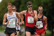 26 June 2011; Colin Griffin, 1, Ballinamore AC, Co. Leitrim, in action during the 18th Dublin International Grand Prix of Race Walking. Furze Road, Phoenix Park, Co. Dublin. Picture credit: Pat Murphy / SPORTSFILE
