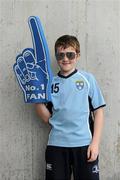 26 June 2011; Dublin supporter Joe Dolan, age 12, from Rathcoffey, Co. Kildare, at the Leinster GAA Senior Football Championship Semi-Finals. Croke Park, Dublin. Picture credit: Brendan Moran / SPORTSFILE