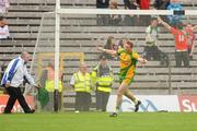 26 June 2011; Dermot Molloy, Donegal celebrates after scoring his side's second goal. Ulster GAA Football Senior Championship Semi-Final, Tyrone v Donegal, St Tiernach's Park, Clones, Co. Monaghan. Picture credit: Oliver McVeigh / SPORTSFILE