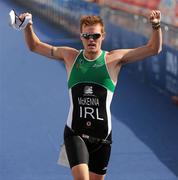 26 June 2011; Ireland's Stewart McKenna, from Blackrock, Dublin, on his way to 14th position in the 25-29 Male Age Group Olympic Distance event, with a time of 2:12:17. 2011 Pontevedra ETU Triathlon European Championships - Age Group Olympic Distance, Pontevedra, Spain. Picture credit: Stephen McCarthy / SPORTSFILE