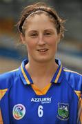 18 June 2011; Tipperary captain Julie Kirwan. All-Ireland Senior Camogie Championship, Round 2, in association with RTE Sport, Tipperary v Offaly, Semple Stadium, Thurles, Co. Tipperary. Picture credit: Barry Cregg / SPORTSFILE
