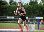 26 June 2011; Jayme Rossiter, from Clonliffe Harriers A.C., in action in the U23 Men's 3000m Steeplechase race during the Woodie’s DIY Junior and U23 Championships. Tullamore Harriers AC, Tullamore, Co. Offaly. Picture credit: Barry Cregg / SPORTSFILE