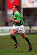 2 February 2002; Conor McPhillips of Ireland during the U21 International match between Ireland and Wales at Donnybrook Stadium in Dublin. Photo by Brian Lawless/Sportsfile
