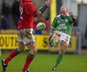 2 February 2002; Paul Burke of Ireland A during the &quot;A&quot; Rugby International match between Ireland A and Wales A at Musgrave Park in Cork. Photo by Brendan Moran/Sportsfile