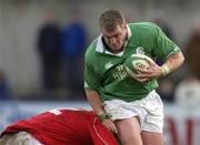 2 February 2002; Victor Costello of Ireland, is tackled by Gareth Thomas of Wales A during the &quot;A&quot; Rugby International match between Ireland A and Wales A at Musgrave Park in Cork. Photo by Brendan Moran/Sportsfile