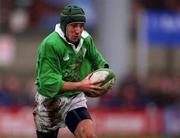 2 February 2002; Ian Humphreys of Ireland during the U21 International match between Ireland and Wales at Donnybrook Stadium in Dublin. Photo by Matt Browne/Sportsfile
