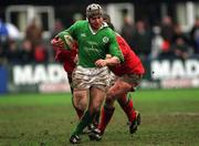2 February 2002; Conrad O' Sullivan of Ireland during the U21 International match between Ireland and Wales at Donnybrook Stadium in Dublin. Photo by Brian Lawless/Sportsfile