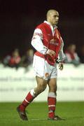 29 January 2002; Anthony Shandran of St Patrick's Athletic during the eircom League Cup Quarter-Final match between St Patrick's Athletic and Bohemians at Richmond Park in Dublin. Photo by David Maher/Sportsfile