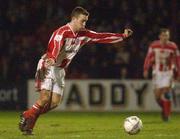 8 February 2002; Ian Rossiter of Sligo Rovers  during the FAI Carlsberg Cup Quarter-Final match between Shamrock Rovers and Sligo Rovers at Tolka Park in Dublin. Photo by Brian Lawless/Sportsfile