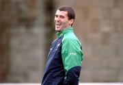 11 February 2002; Roy Keane during a Republic of Ireland Squad Training Session at Fran Cooke Park in Dublin. Photo by David Maher/Sportsfile