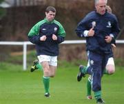 11 February 2002; Roy Keane  during a Republic of Ireland Squad Training Session at Fran Cooke Park in Dublin. Photo by David Maher/Sportsfile