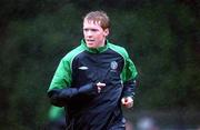 11 February 2002; Steve Staunton of Republic of Ireland during a Republic of Ireland Squad Training Session at Fran Cooke Park in Dublin. Photo by David Maher/Sportsfile