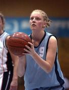 25 January 2002; Niamh Foley of Mercy Coolock during the ESB Women's National Cup Semi-Final between Mercy Coolock and Dart Killester at the ESB Arena in Tallaght, Dublin. Photo by Brendan Moran/Sportsfile