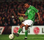 13 February 2002; Clinton Morrison of Republic of Ireland during the International Friendly match between Republic of Ireland and Russia at Lansdowne Road in Dublin. Photo by David Maher/Sportsfile